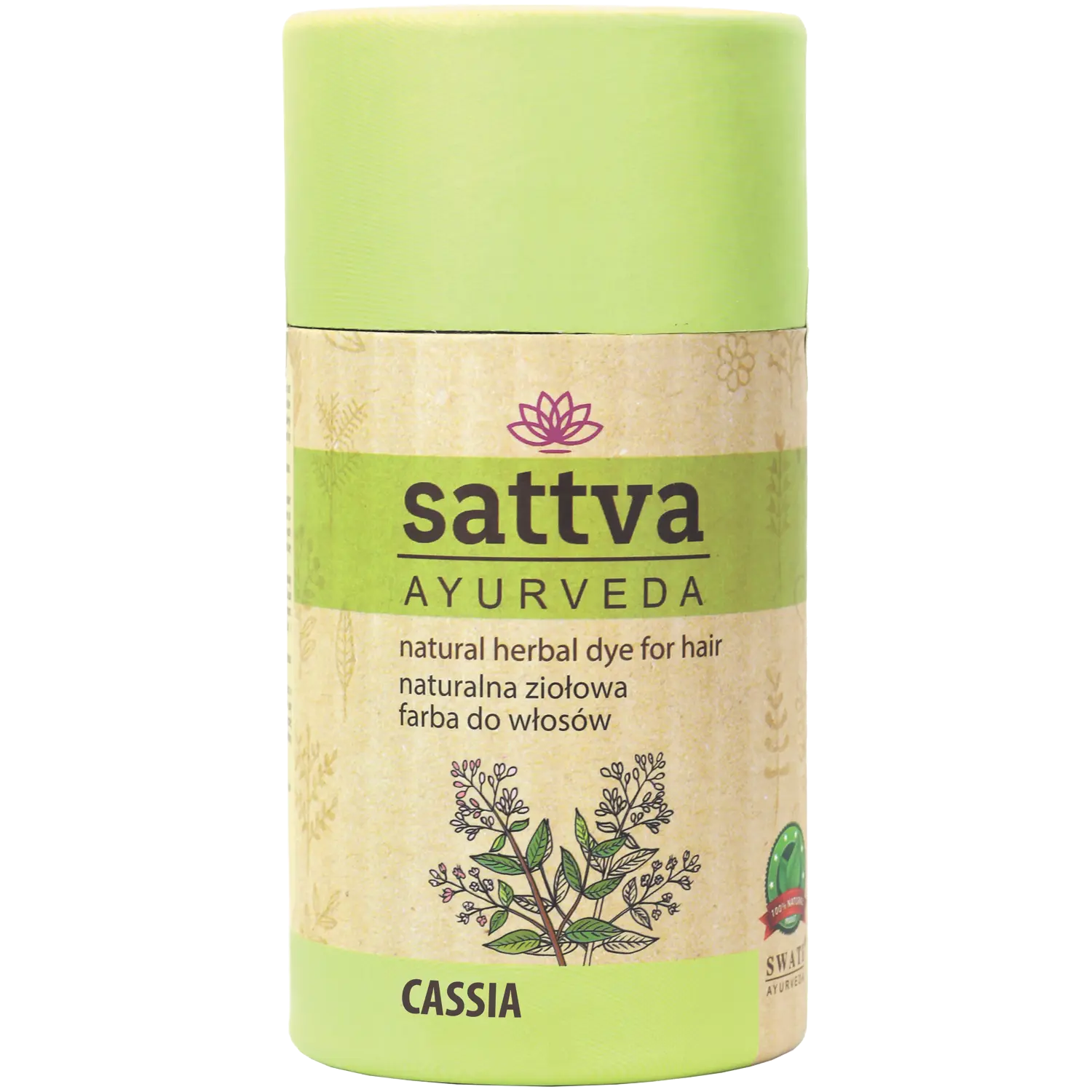 

Sattva Натуральная краска для волос на травах кассия, 150 г