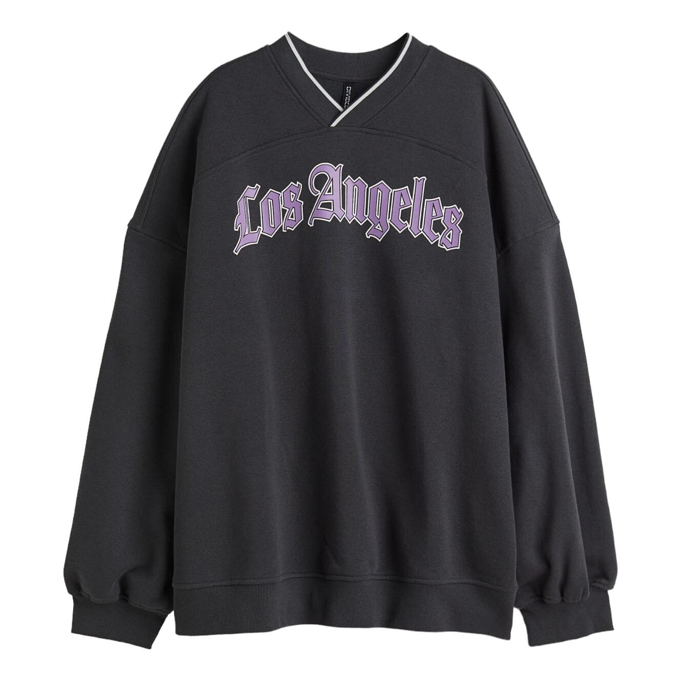 

Свитшот H&M Los Angeles Oversized, черный
