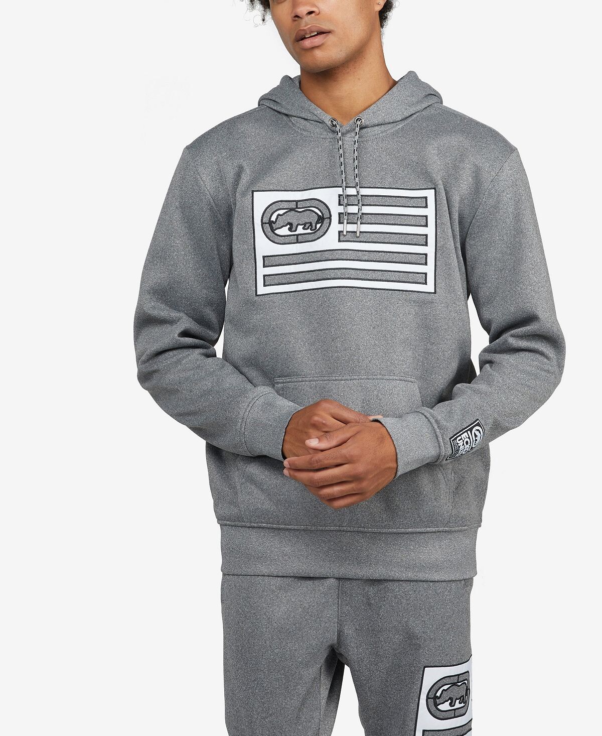 

Мужская толстовка с капюшоном парящие небеса Ecko Unltd, серый