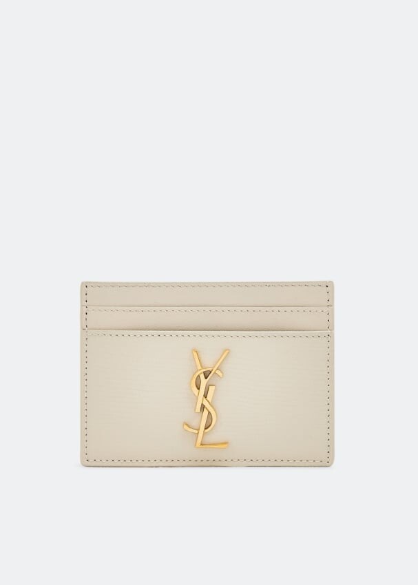 

Картхолдер SAINT LAURENT Cassandre card case, белый