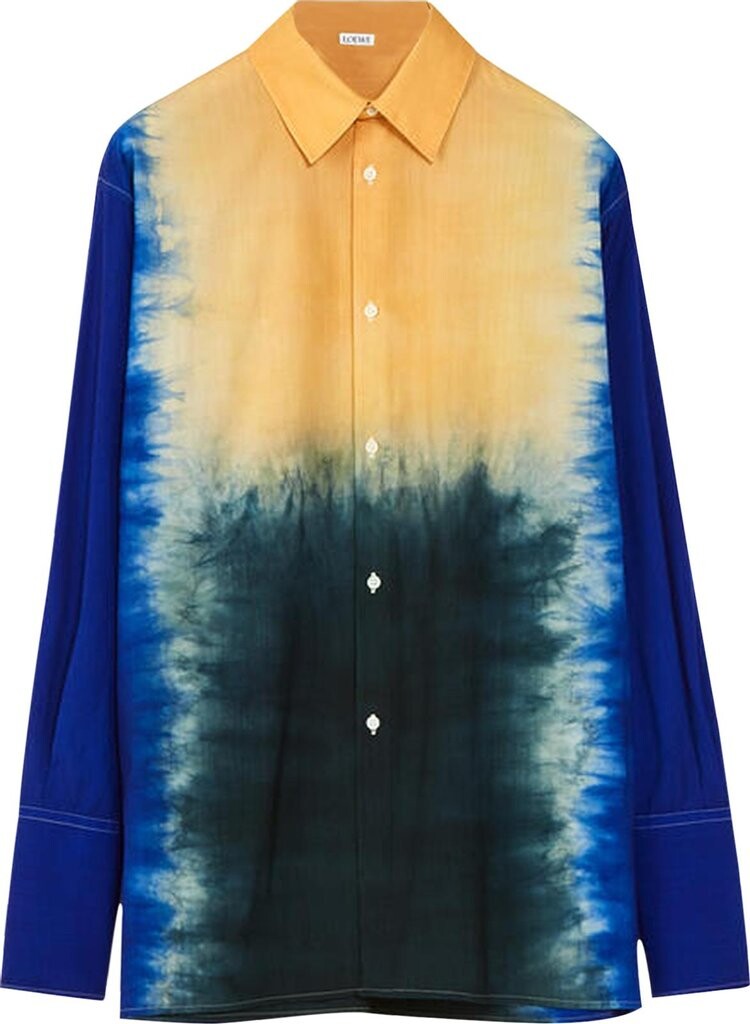 

Рубашка Loewe Tie Dye Shirt 'Dark Blue/Multicolor', синий