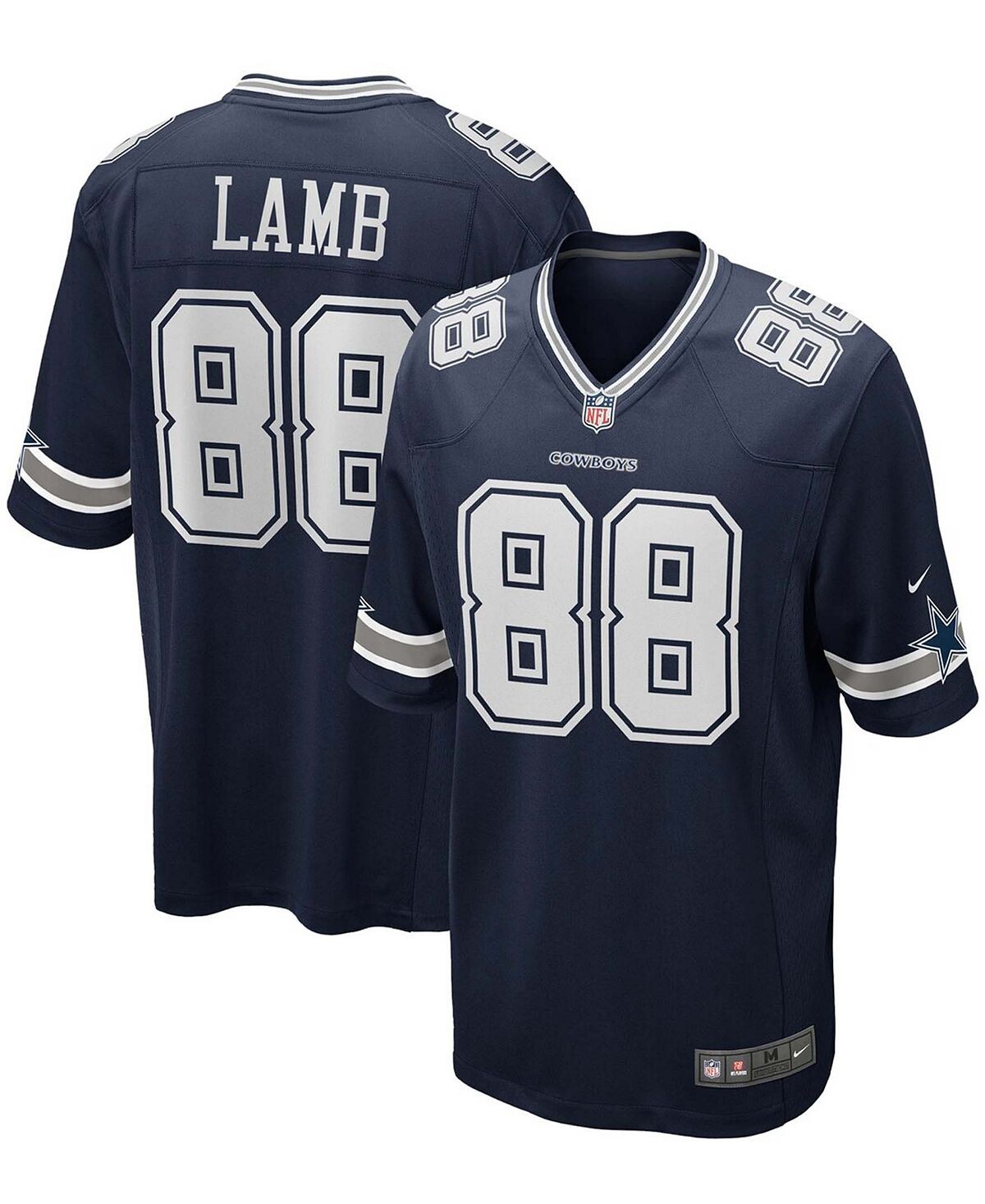 

Мужской трикотаж ceedee lamb темно-синего цвета dallas cowboys game Nike, синий