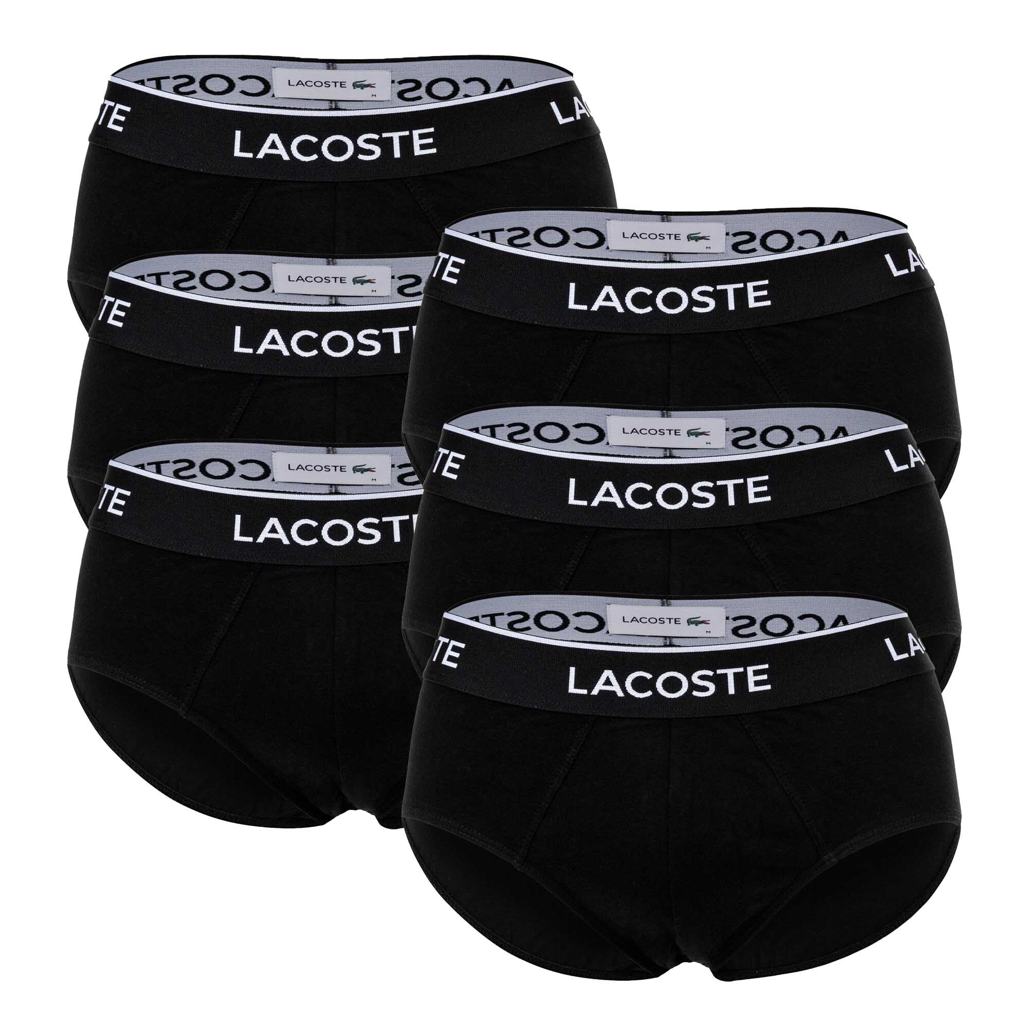 Трусы Lacoste 6er Pack, черный