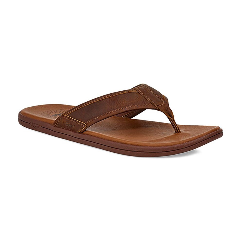 

Сандалии Ugg Seaside Flip Leather, коричневый