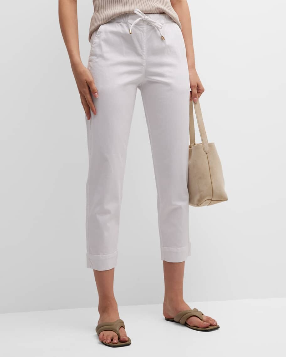 

Укороченные брюки скинни из хлопка Cubano Max Mara Leisure
