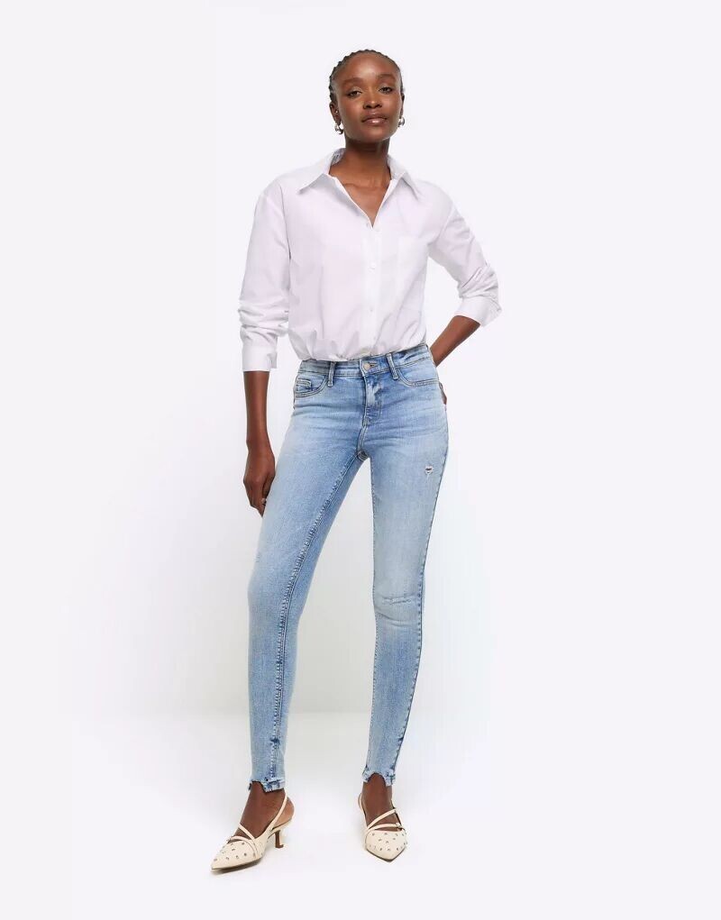

Джинсы из денима River Island Denim Molly Sculpt Megan, светлые