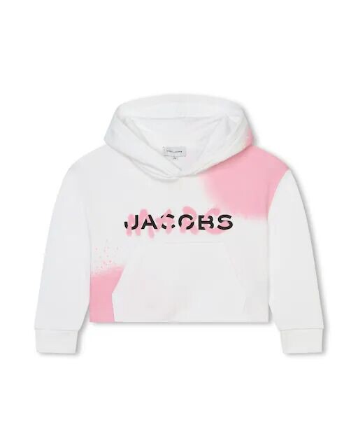 

Короткая толстовка с капюшоном для девочек Marc Jacobs, белый