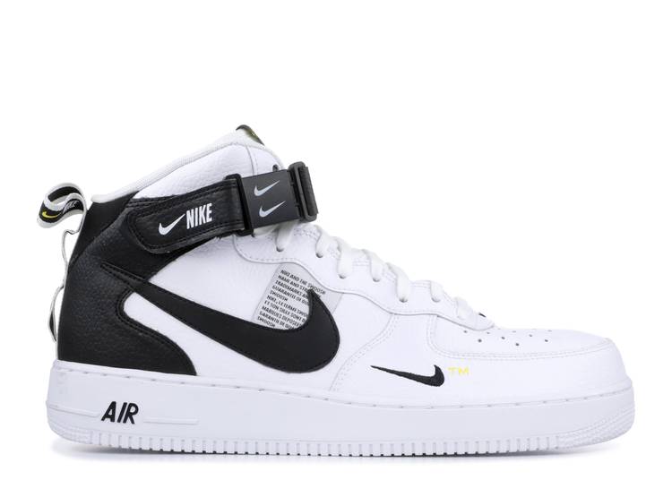 Заказать Кроссовки Nike AIR FORCE 1 MID 07 LV8 WHITE BLACK, белый –  цены, описание и характеристики в «CDEK.Shopping»