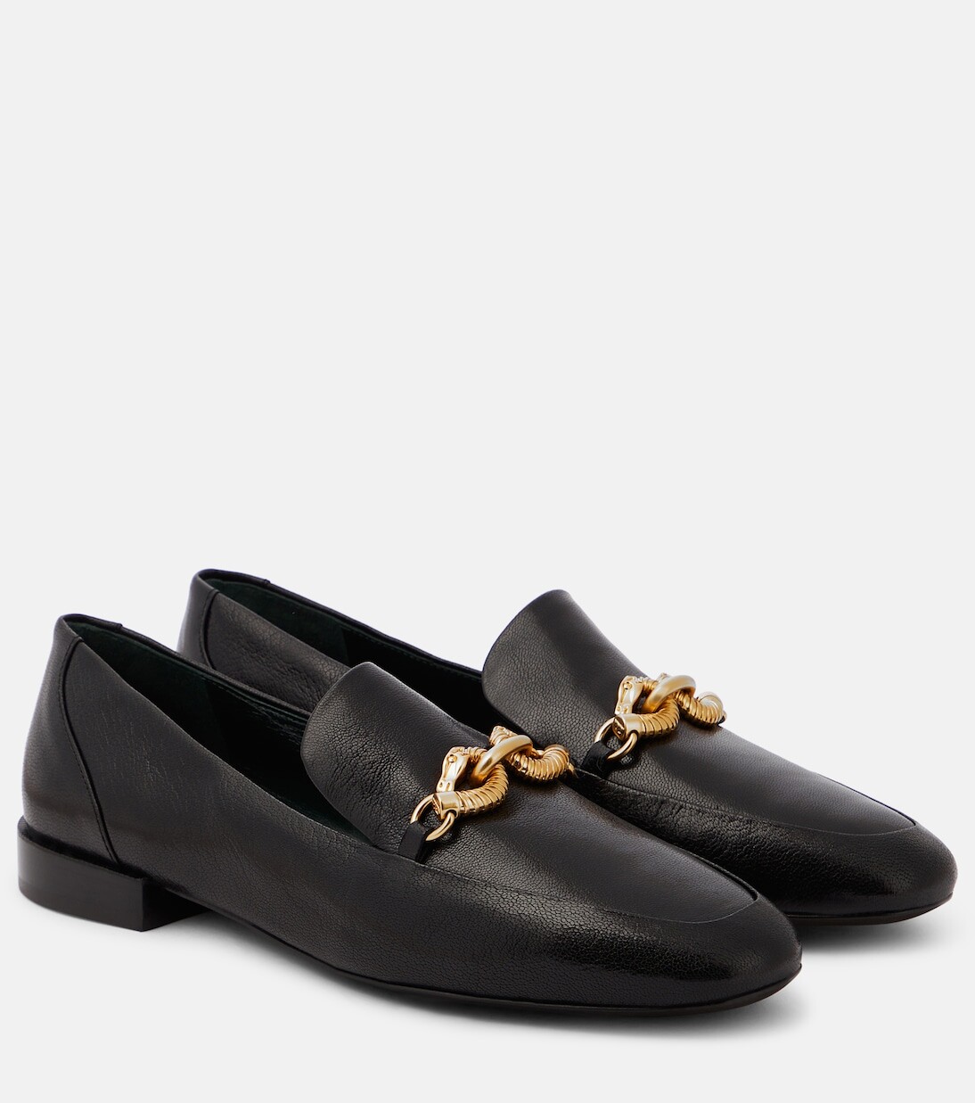 

Кожаные лоферы jessa с декором Tory Burch, черный