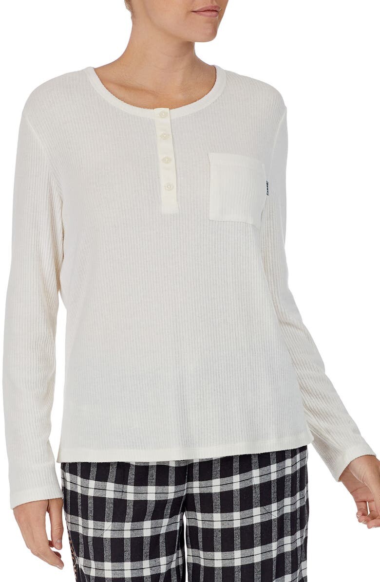 

Пижамный топ Henley в рубчик DKNY