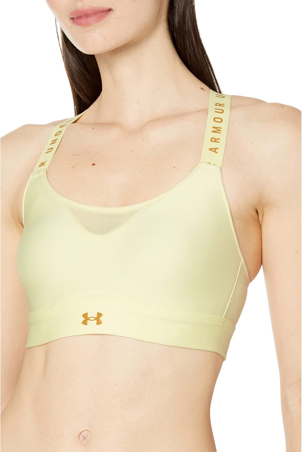 

Бюстгальтер Infinity High Under Armour, цвет Lemon Ice/Gilded Yellow