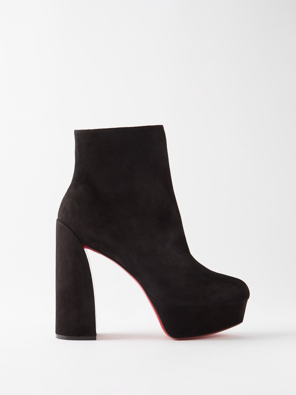 

Замшевые ботильоны на платформе movida 130 Christian Louboutin, черный