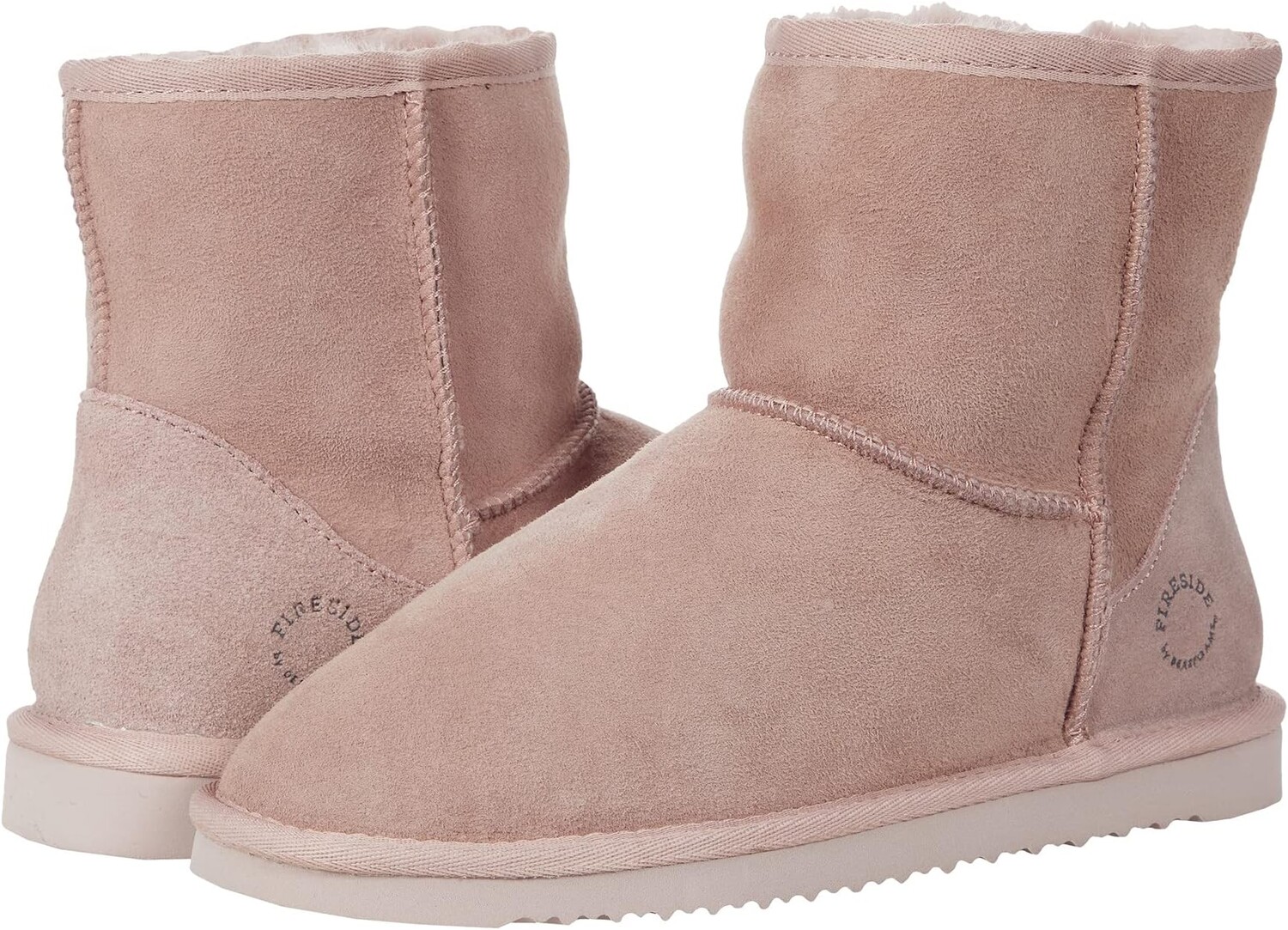 

Тапочки Rosebery 6" Shearling Boot FIRESIDE by Dearfoams, цвет Dusty Pink