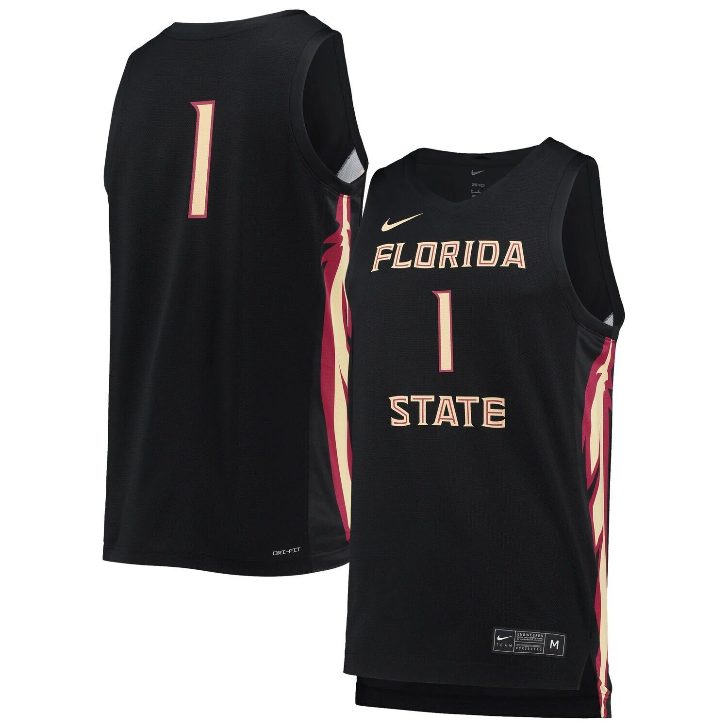 

Мужская черная баскетбольная майка Nike Florida State Seminoles Replica