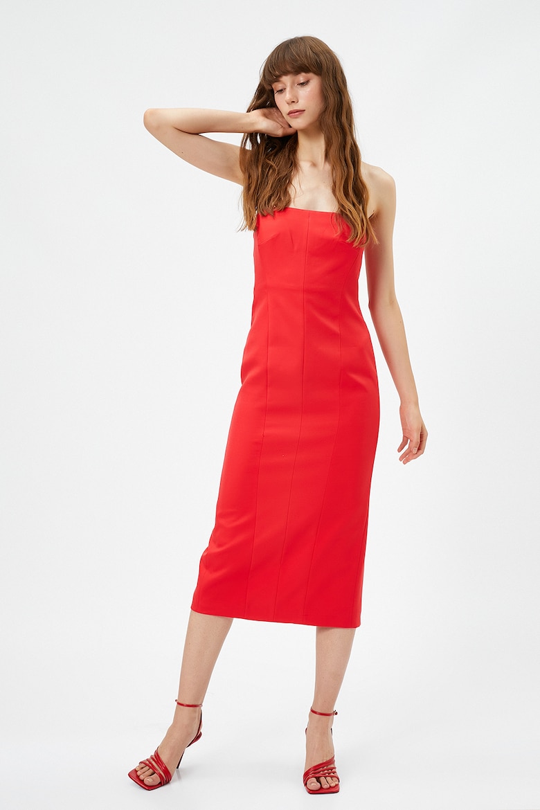 Платье с открытым плечом Koton, красный