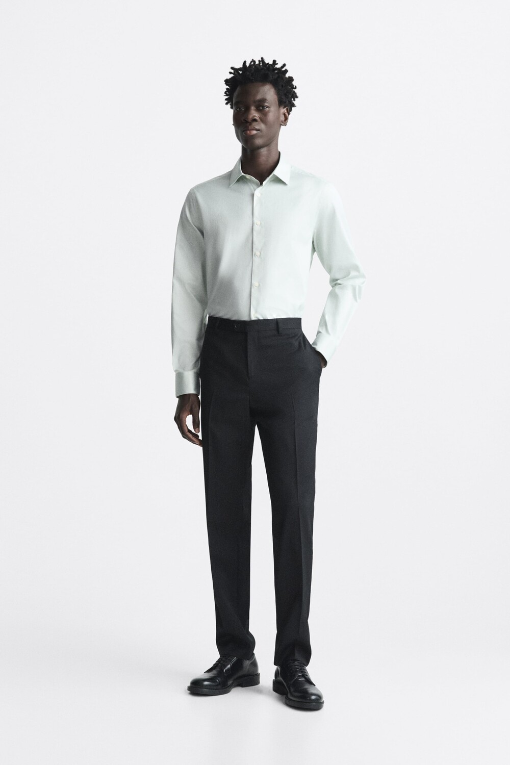 

Текстурная рубашка Zara, зеленый