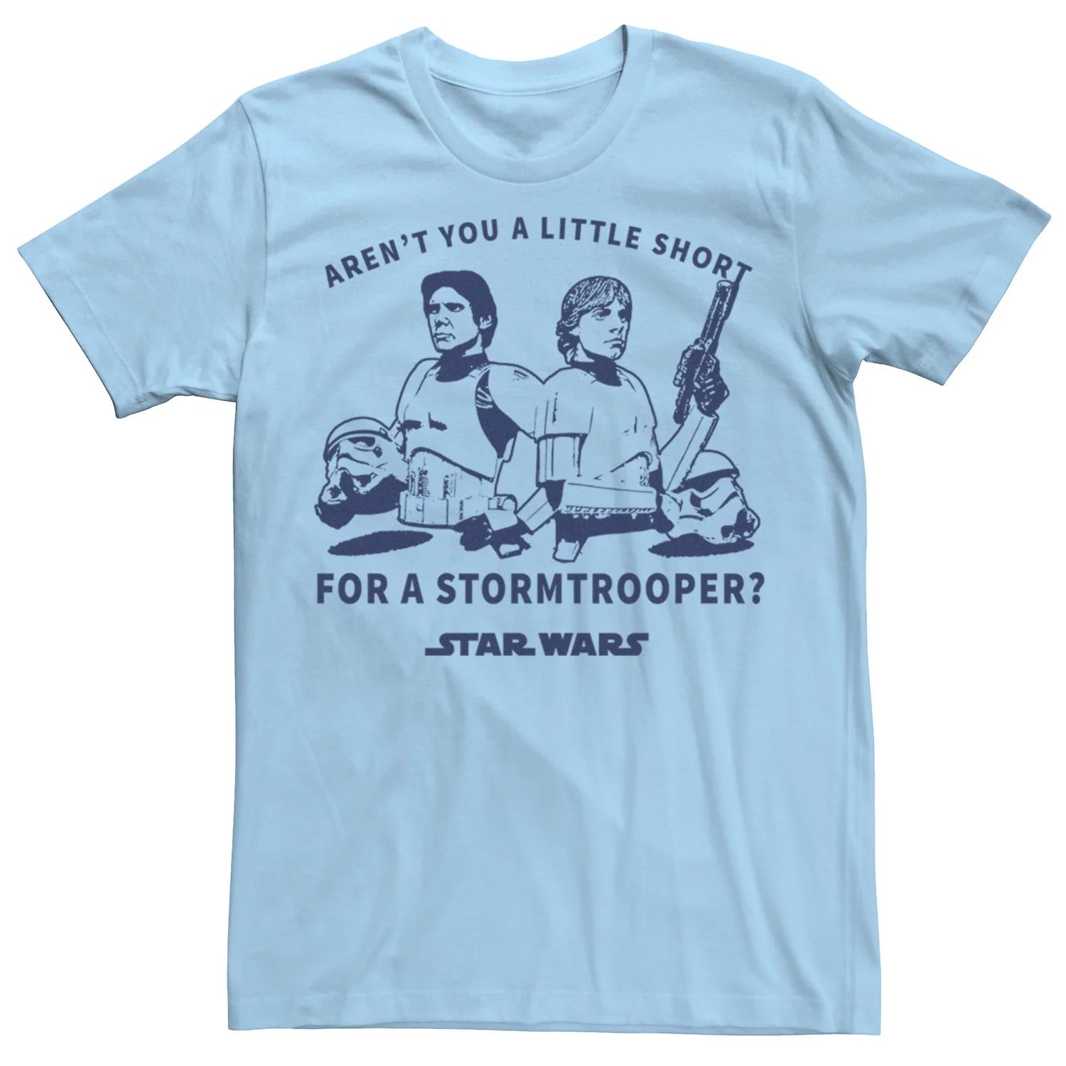 Мужская футболка с изображением Ханы и Люка «Звездные войны» Star Wars, светло-синий мужская футболка с градиентными линиями и изображением мандалорца звездные войны star wars светло синий