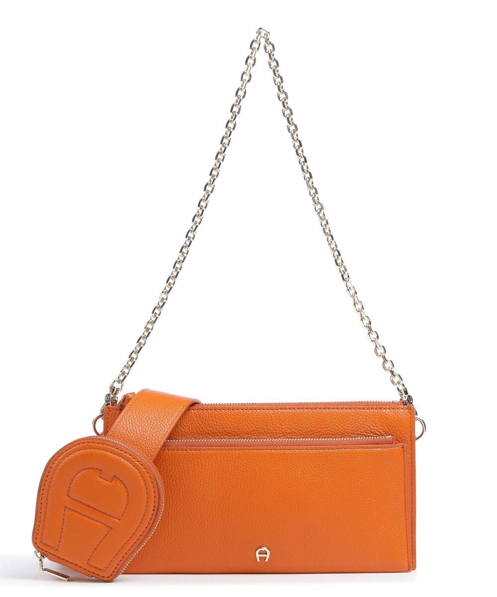 

Сумка через плечо Isa из зернистой яловой кожи. Aigner, оранжевый
