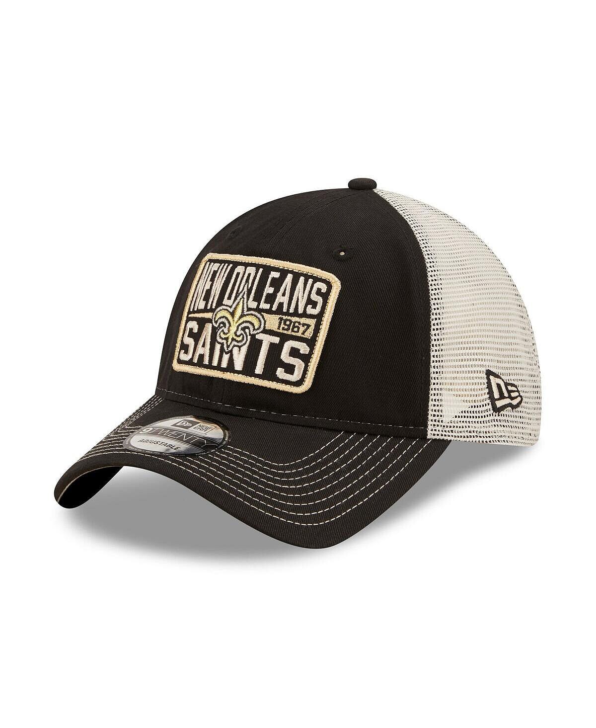 

Мужская черно-натуральная кепка New Orleans Saints Devoted Trucker 9TWENTY Snapback New Era