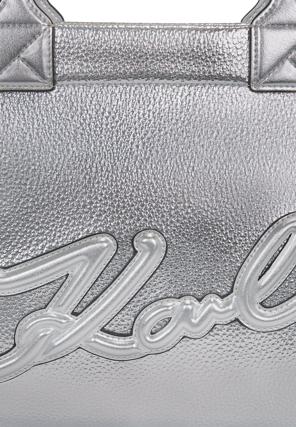 

Сумочка SKUARE TOTE GRAINY KARL LAGERFELD, серебристый