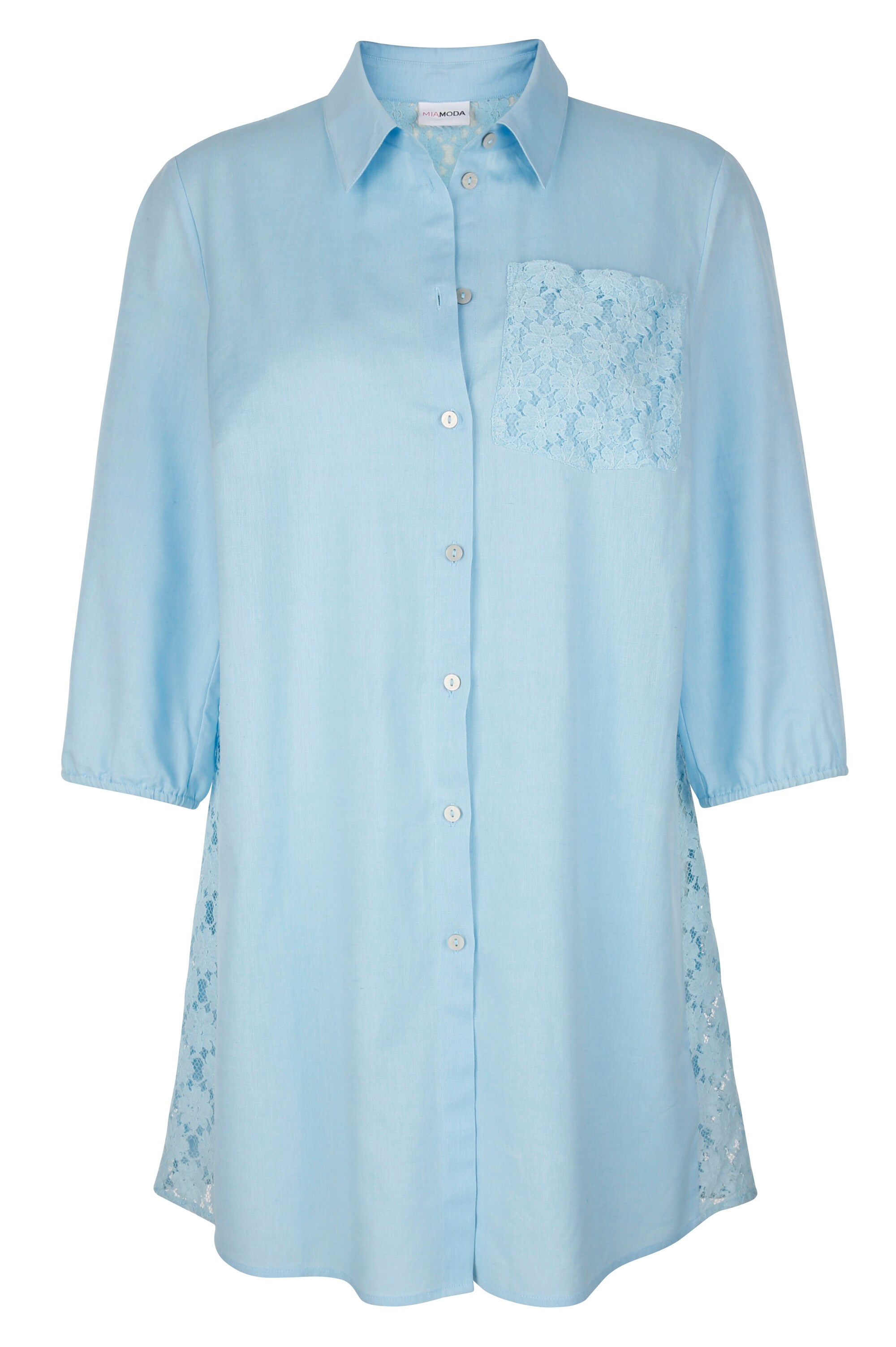 Блуза MIAMODA Hemd, цвет himmelblau