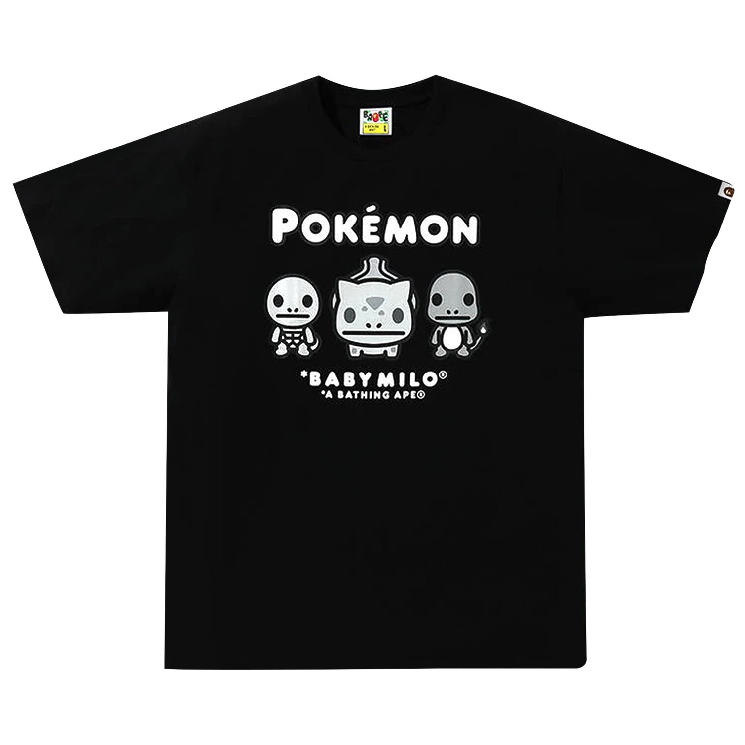 

Футболка Monotone #3 BAPE x Pokémon Черная, Черный, Футболка Monotone #3 BAPE x Pokémon Черная