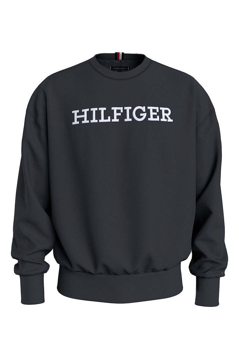 

Толстовка из органического хлопка с вышитым логотипом Tommy Hilfiger, синий