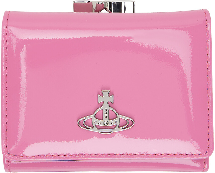 

Розовый кошелек в маленькой оправе Vivienne Westwood
