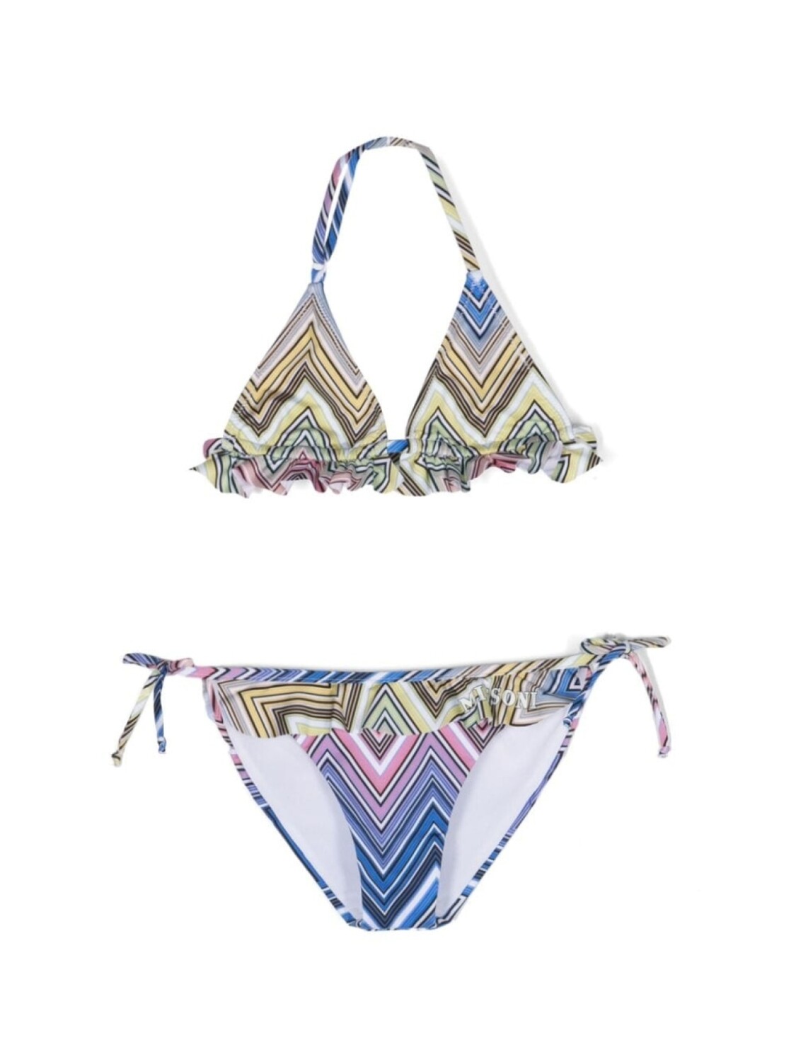 

Missoni Kids бикини с треугольными чашками и принтом, синий