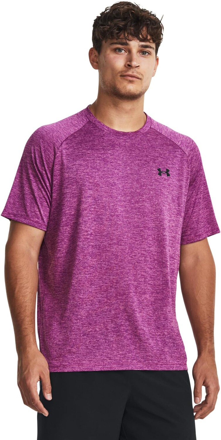 

Футболка с короткими рукавами UA Tech Under Armour, цвет Mystic Magenta/Black