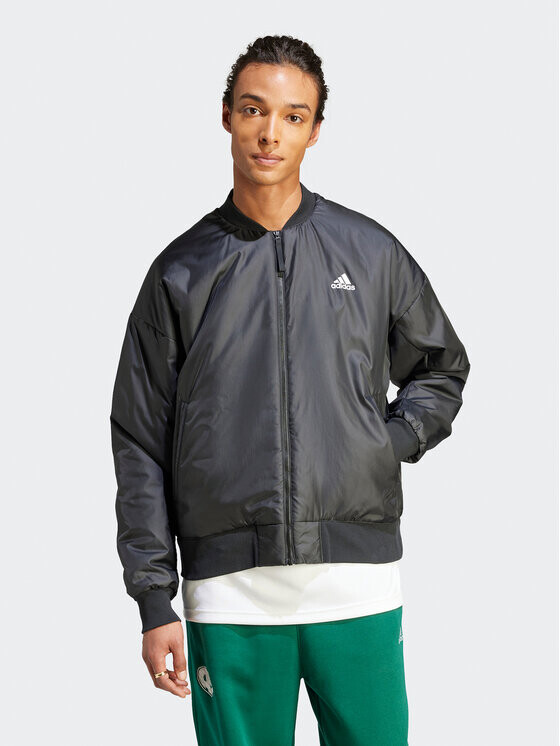 

Бомбер стандартного кроя Adidas, черный