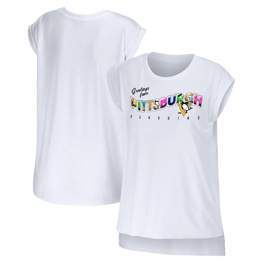 

Топ WEAR by Erin Andrews Pittsburgh Penguins, белый