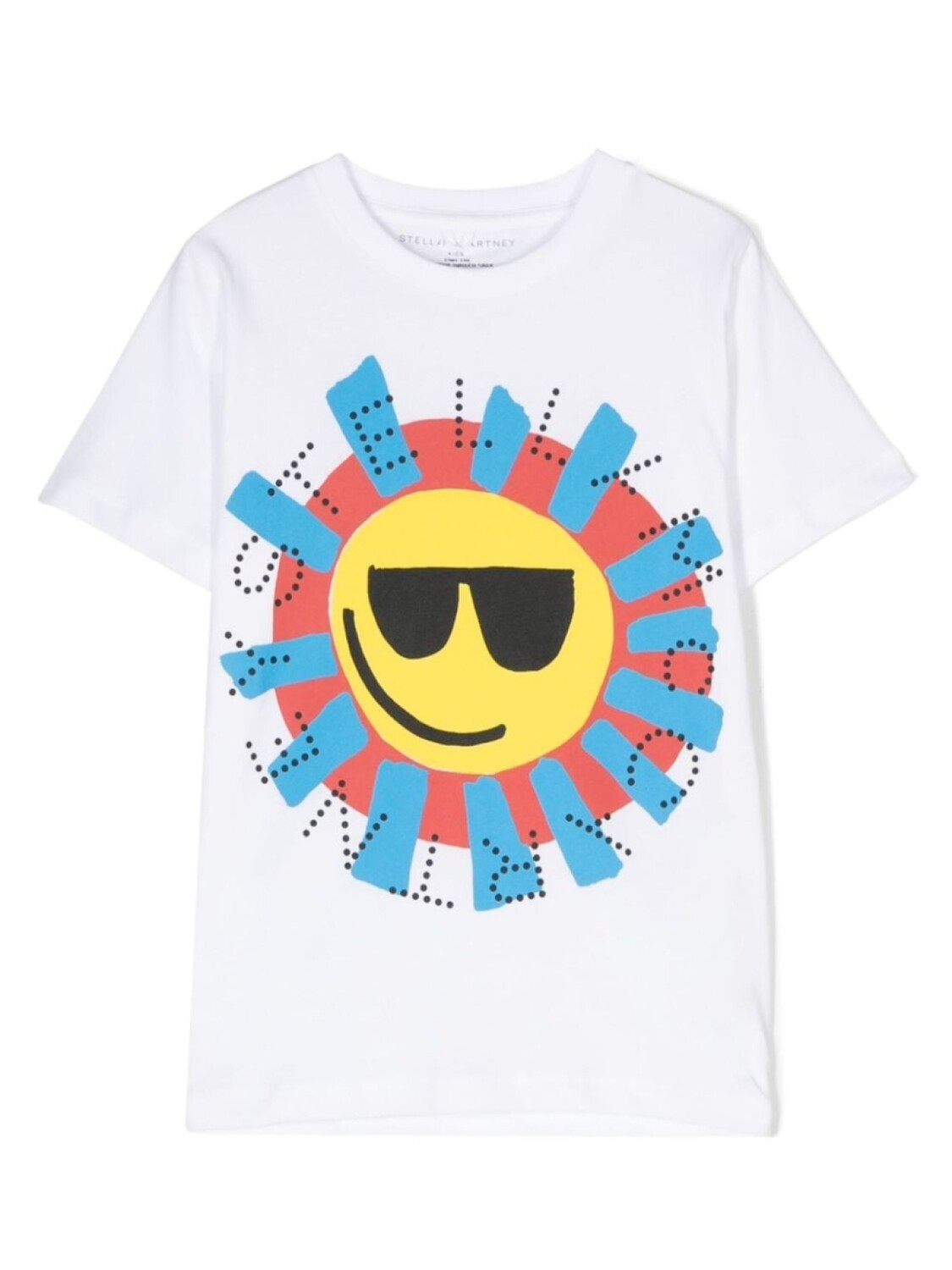

Stella McCartney Kids футболка с принтом Sun, белый