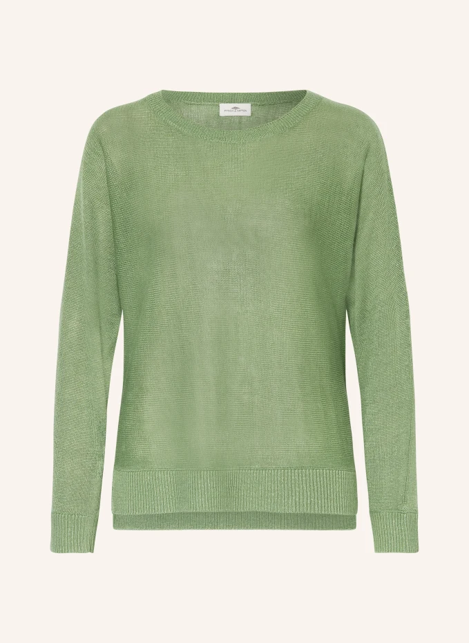 Льняной свитер Fynch-Hatton, зеленый