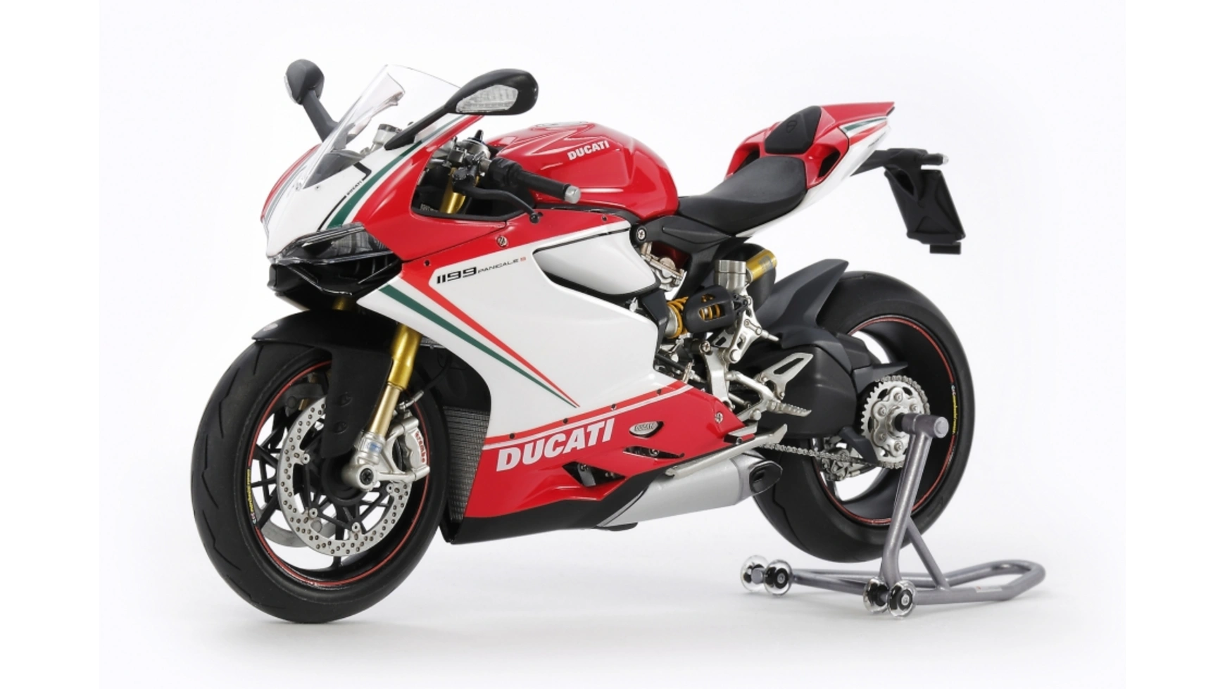 Tamiya 1:12 Ducati 1199 Panigale S Tricolore for ducati 899 959 1199 1199s 1299 panigale sr panigale v4 aluminum motorcycle 7 8 22mm handlebar brake clutch levers protector