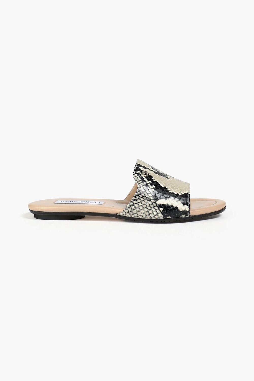 

Шлепанцы Nanda со змеиным эффектом JIMMY CHOO, животный принт