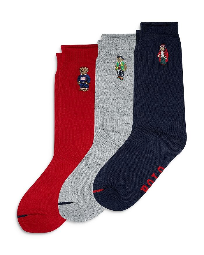 

Носки Polo Ralph Lauren в подарочной упаковке с медведем в ассортименте, 3 шт, мультиколор