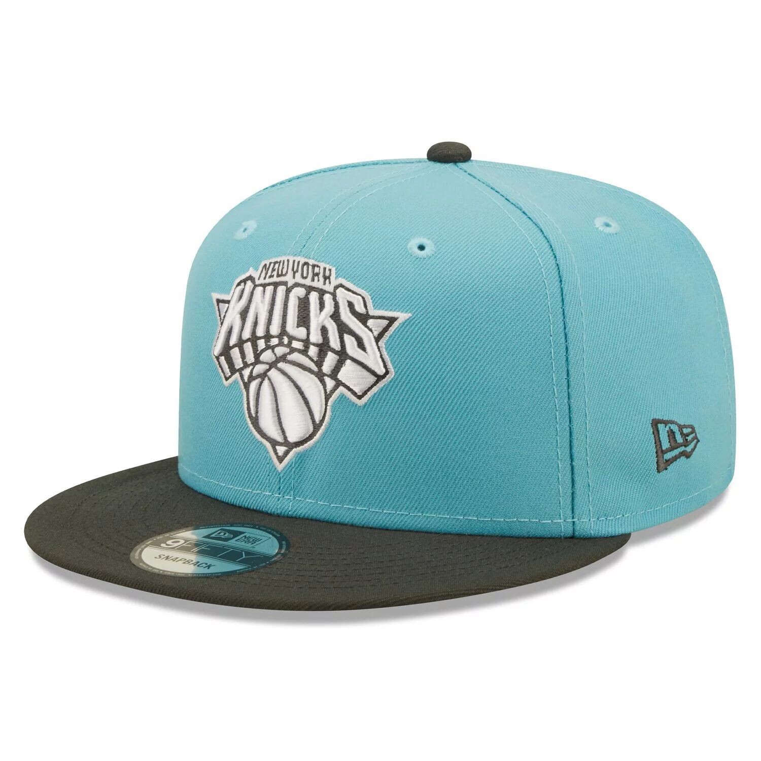 

Мужская двухцветная приталенная шляпа New Era бирюзово-серого цвета New York Knicks 59FIFTY, Синий