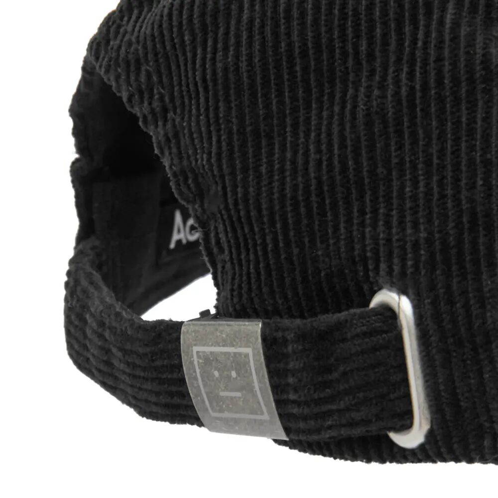 Вельветовая шапочка для лица Acne Studios Cunov, черный
