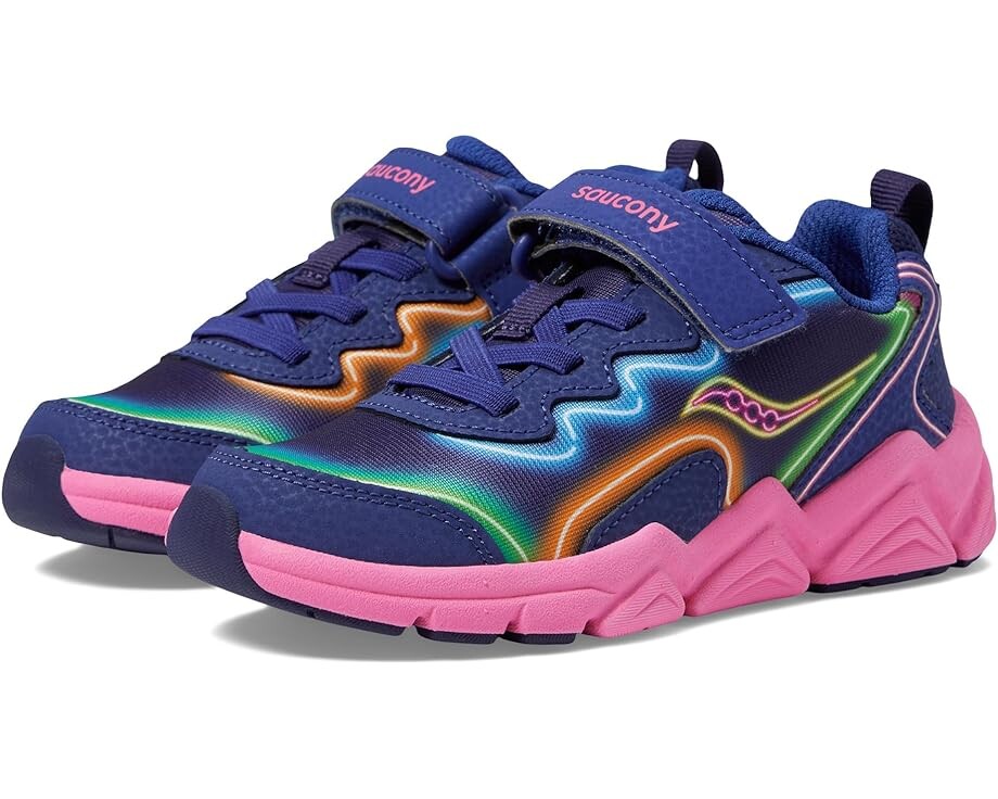 

Кроссовки Saucony Flash A/C 3.0, цвет Neon/Blue/Pink