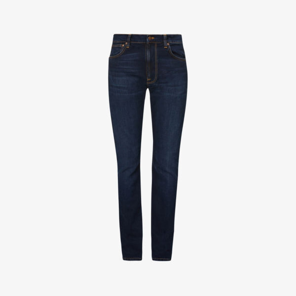 

Lean dean зауженные джинсы из эластичного денима зауженного кроя Nudie Jeans, черный