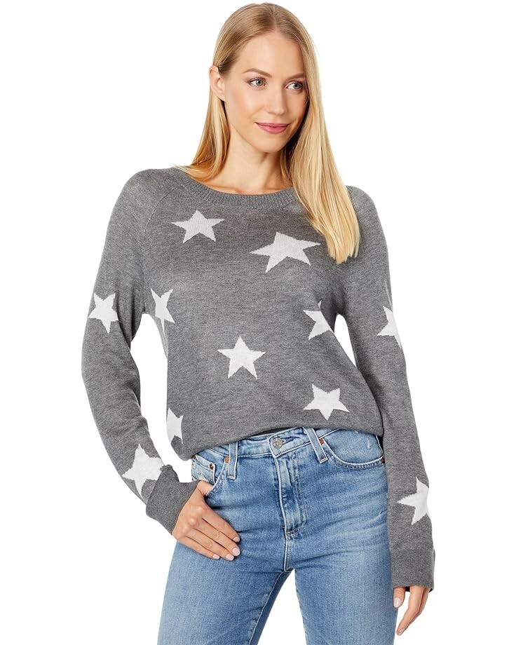 

Свитер Splendid Celestine Pullover, цвет Granite Heather Stars