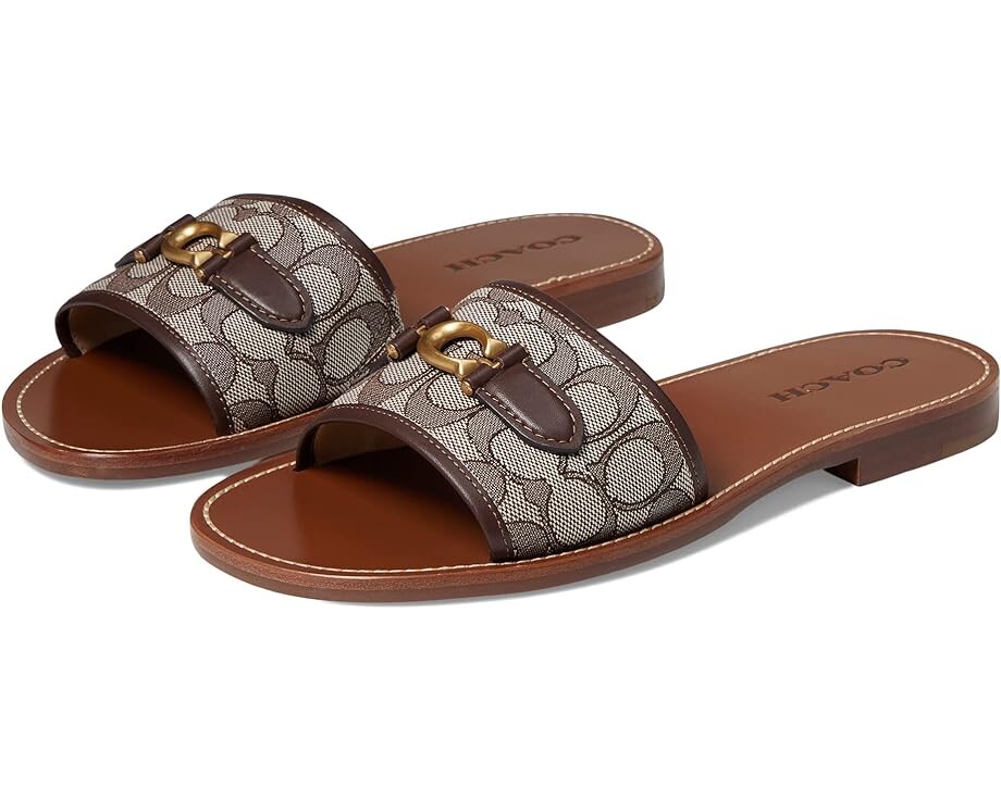 

Сандалии COACH Ina Jacquard Sandal, цвет Maple/Oak