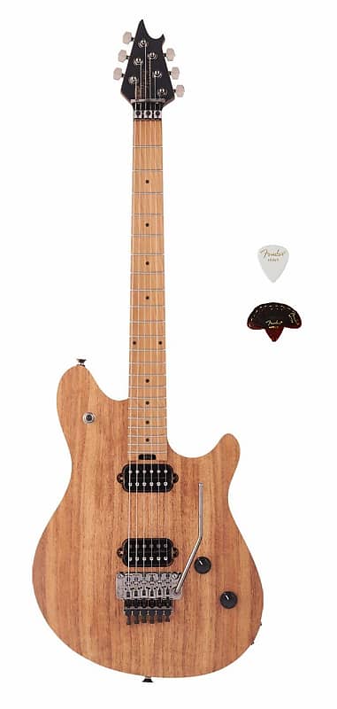 цена Электрогитара EVH Wolfgang Standard Exotic Koa Top Baked Maple Neck Electric Guitar - Natural - New with FREE Shipping & Picks!!