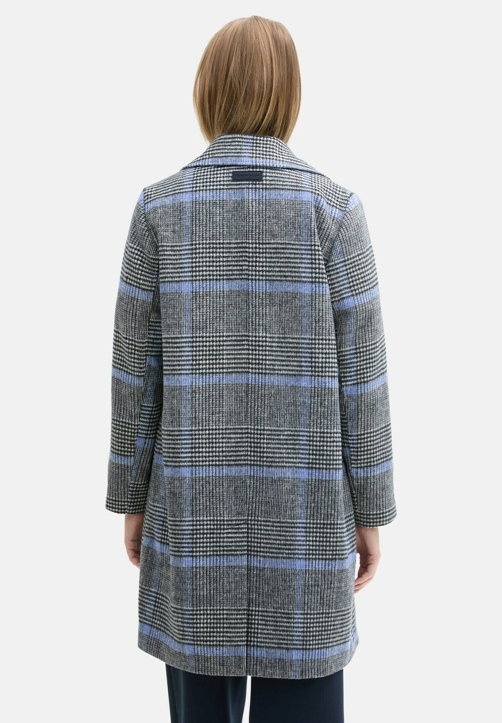 

Короткое пальто KARIERTER TOM TAILOR, синий