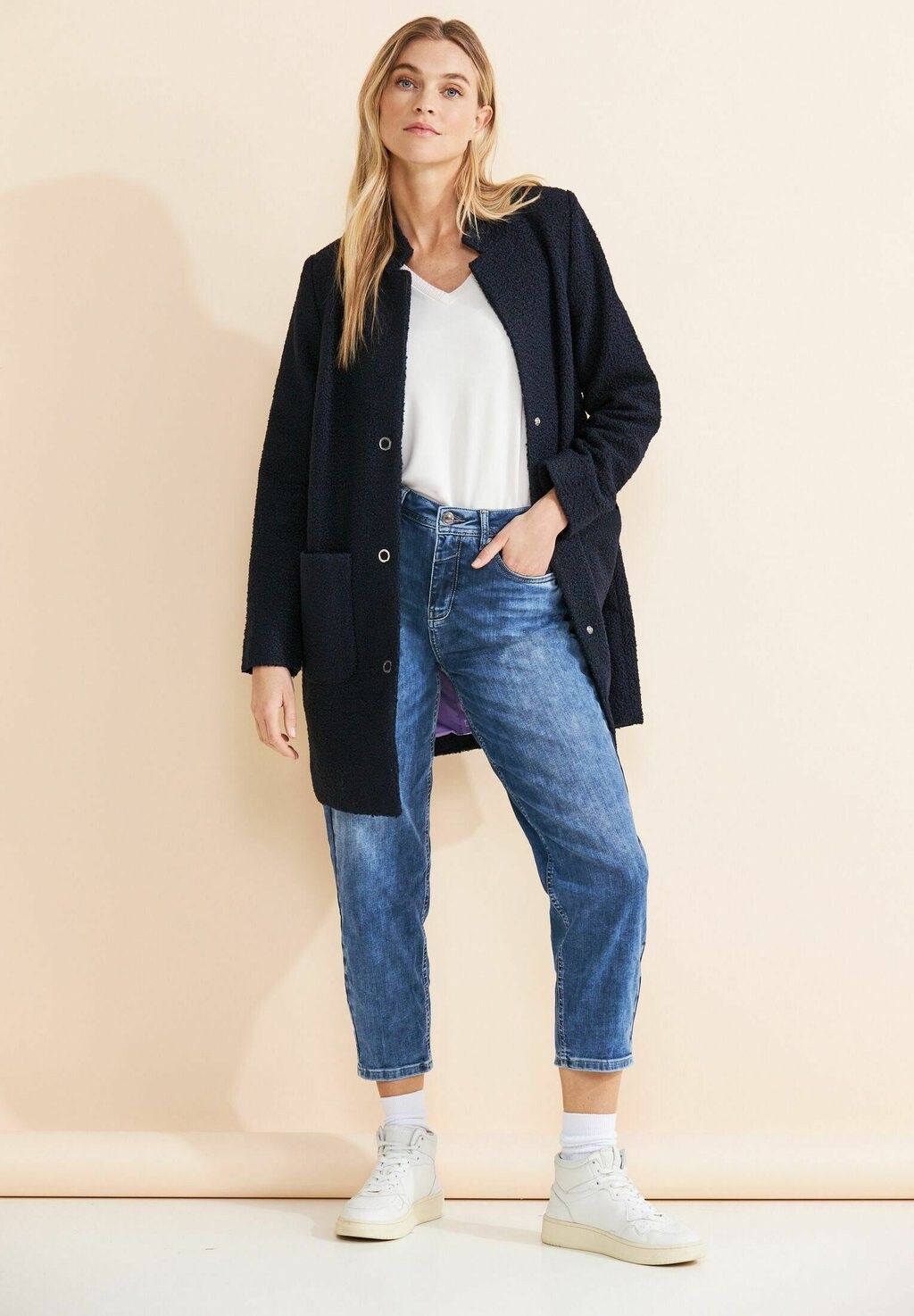

Классическое пальто Street One, цвет blau