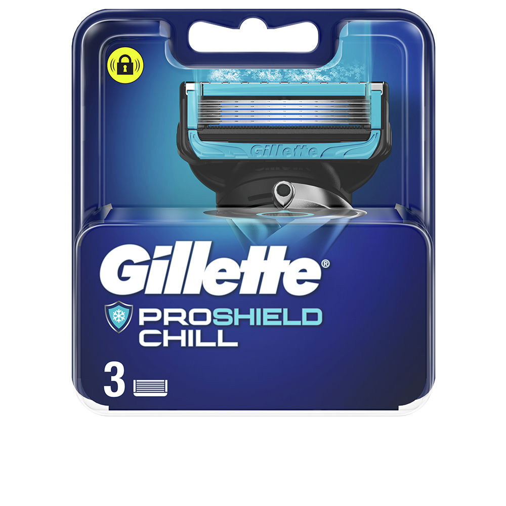Лезвия бритвы Fusion proshield chill cargador 3 recambios Gillette, 3 шт