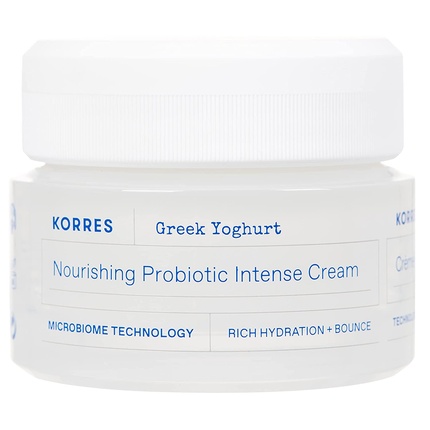 Интенсивный пробиотический увлажняющий крем с греческим йогуртом для сухой кожи, 40 мл, Korres