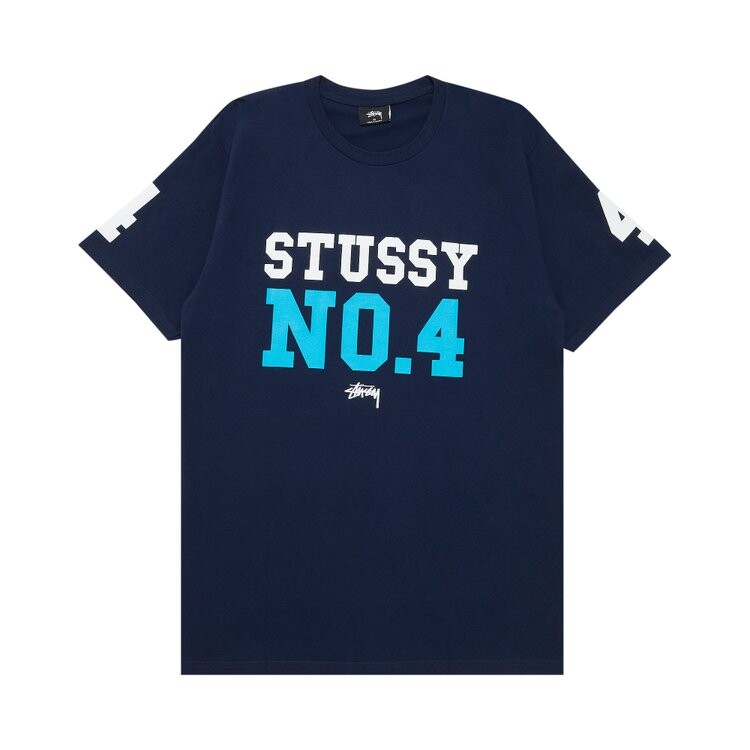 

Футболка Stussy Athletic No. 4 'Navy', синий