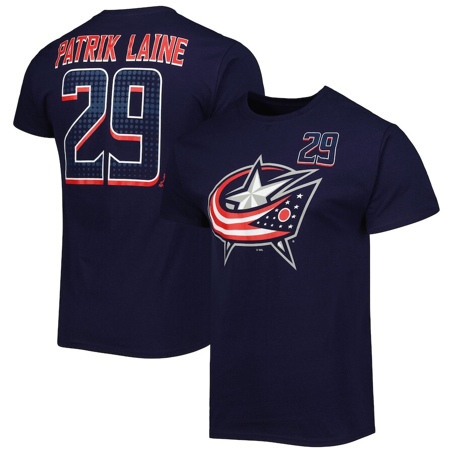 

Футболка с именем и номером Knights Apparel Columbus Blue Jackets